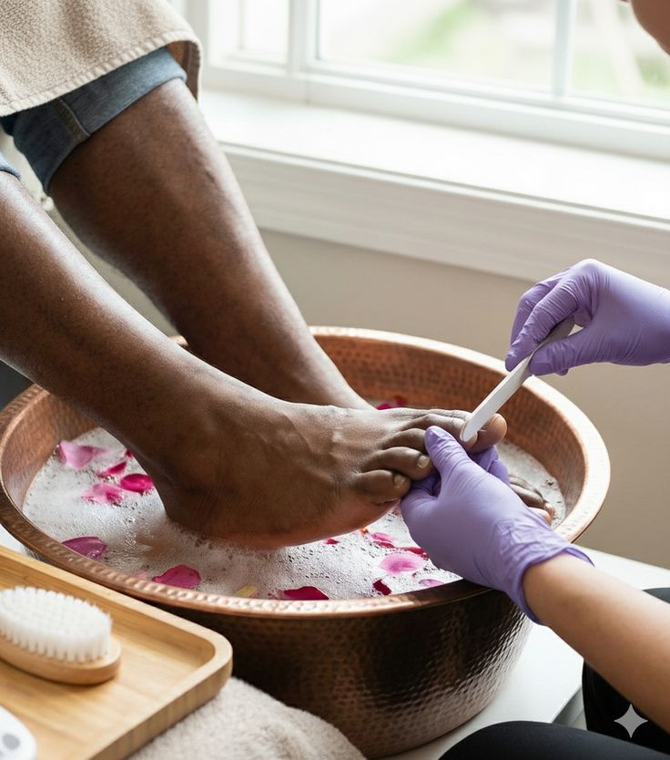 Luxury Pedicure with Sip and Paint